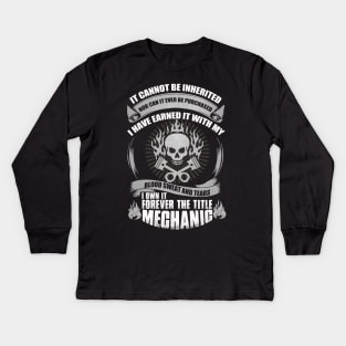 Mechanic Kids Long Sleeve T-Shirt